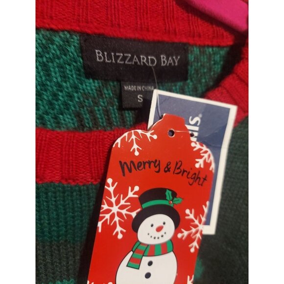 Blizzard Bay Sweater Mens Small Ugly Christmas Brewdolph Santas Drinking Camo - Picture 9 of 11